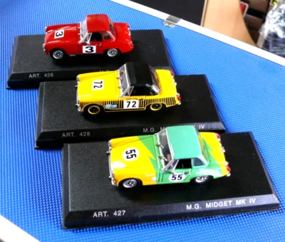 1/43ème LOT DE 3 MG MIDGET Mk. IV 1969 RACING  -  DETAILCARS REF 426 + 427 + 428 - Photo 1/4