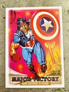 2024 Skybox Marvel Masterpieces '92 Platinum Major Victory #48 Canvas - Picture 1 of 6