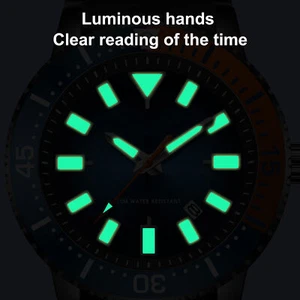 Rotating Bezel Quartz Watch Date Analog Display Luminous Rotating Bezel Watch - Picture 1 of 24