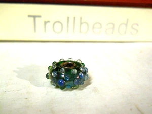 Elfbeads 925 Sterling Silber Kernglas TÜRKIS DEWDROPS Trollbeads - Bild 1 von 6