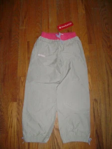 NWT AMERICAN GIRL GIRLS TROUSERS CAPRI PANTS size 10 GRAY PINK BLUE - Picture 1 of 5