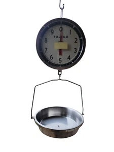 Vintage Toledo kommerzieller Maßstab Modell 2110 mit Edelstahlkorb 30 Pfund Kappe hängen - Bild 1 von 24