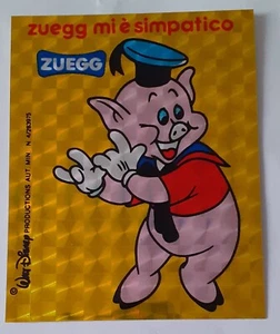 FIGURINA ADESIVO SUCCHI ZUEGG DISNEY PORCELLINO MAIALINO PIG (cm 6x7) - Picture 1 of 1