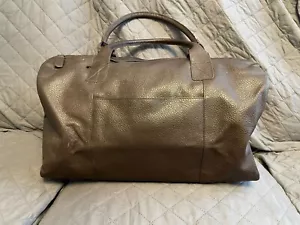 Hombres Mujeres Cuero Bolsa de Lona Fin de Semana Deporte Gimnasio Viaje Equipaje Bolso de Mano Bolsa - Imagen 1 de 7