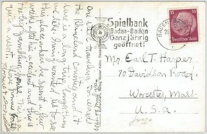 64629 - GERMANY - POSTAL HISTORY - POSTMARK on CARD 1936 - CASINO Gambling - Picture 1 of 1