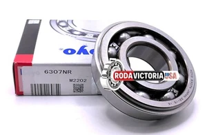 KOYO 6307 NR BALL BEARING, OPEN TYPE, NO SEALS + SNAP RING 35x80x21 - Picture 1 of 4