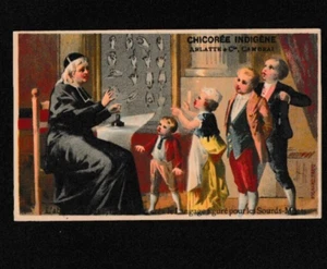 Achicoria indígena adv. tarjeta comercial vintage - Promesa para el sordo Ma - Imagen 1 de 2