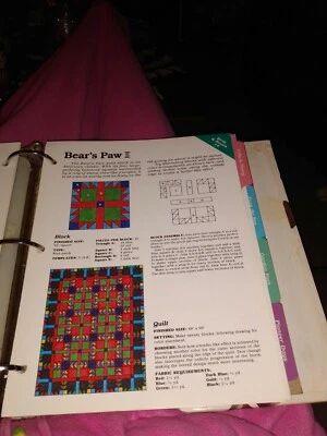 Bear's Paw ~ Quilt & Block, Spinning Spools quilt sewing pattern & templates - Image 1 of 2