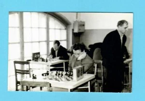 Chess Championship VINTAGE PHOTO CARD 737 - Picture 1 of 2