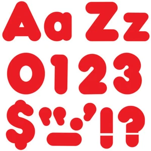 Red 4-Inch Casual Uppercase/Lowercase Combo Pack Ready Letters Trend Enterprises - Picture 1 of 1