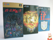 Lot 3 Shin Megami Tensei 1 2 if Nintendo Super Famicom SFC ATLUS Japan Set