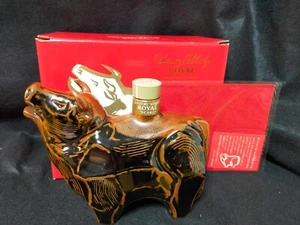 Suntory Old Whisky Japanese Zodiac OX pottery bottle (leer) With Box Japan 丑 - Bild 1 von 11