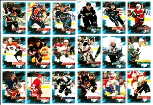 1995-96 FLEER ULTRA HIGH SPEED KOMPLETT 20 HOCKEYKARTEN EINSATZ SET Brodeur Kariya - Bild 1 von 2
