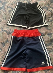 Adidas Athletic Boys Shorts Lot Of 2 Size 6 And Small - Picture 1 of 7