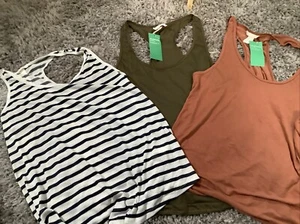 Set Of 3 Racer back Tank Tops All New One Without Tag Size Large “ HM Conscious - Picture 1 of 4
