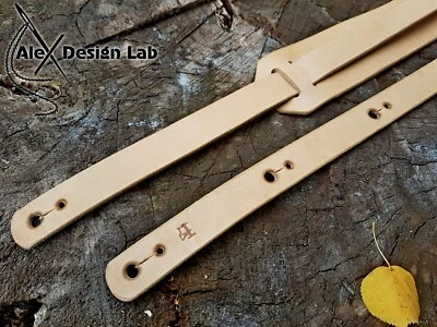 Correa de guitarra de cuero correa de guitarra personalizada guitarra acústica eléctrica ajustable  Foto 1 de 4