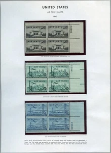 US Scott C34-36  3 Plate Blocks Mint NH  - Picture 1 of 1