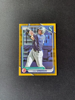 2024 Bowman - Prospects Gold Border #BP-10 Colt Emerson /50 - Image 1 of 2