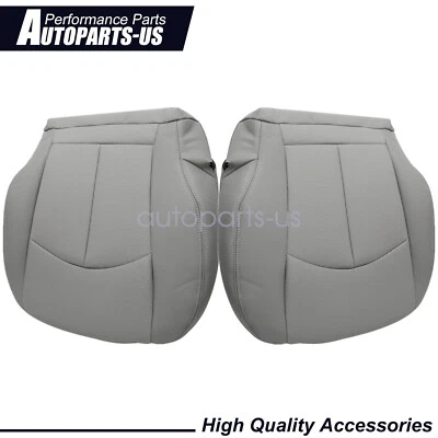 2PCS For 2003-2009 Mercedes Benz W211 Driver & Passenger Bottom Seat Cover Gray - Image 1 of 4