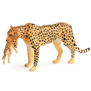 Mum Cheetah with Baby Toy Mum Plastic African Animal for Kids and Collectors - Picture 1 of 8