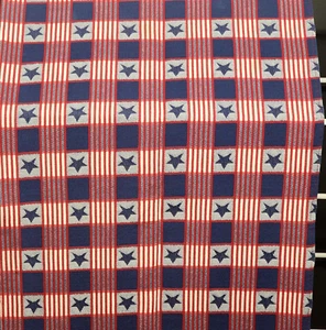 Corredor de mesa de lino rojo blanco y azul 96 x 20 pulgadas vintage temático del 4 de julio - Imagen 1 de 8
