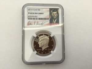 Medio dólar Kennedy 2013-S revestido 50c NGC PF 69 prueba firmada - Imagen 1 de 2