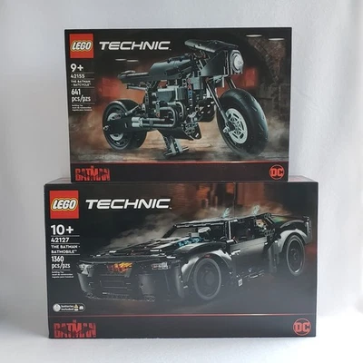 Lego Technic 42127 EL BATMAN-BATMOBILE Y 42155 EL BATMAN-BATCYCLE Retirado NUEVO Foto 1 de 4