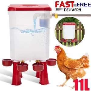 Automatische Hühnertränke Tränkeeimer für Geflügel /Schwimmergesteuerter 11L DE - Bild 1 von 18