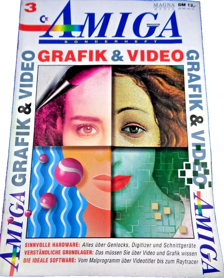 COMMODORE AMIGA -- AMIGA SONDERHEFT  3 GRAFIK & VIDEO (MAGNA MEDIA -MAGAZIN)#2DE - Bild 1 von 2