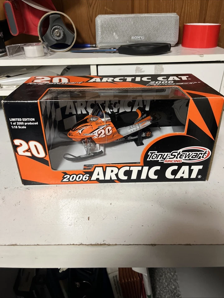 2006 Arctic Cat Firecat Tony Stewart Racing 1:18 Scale Diecast Model Snowmobile  - Image 1 of 1