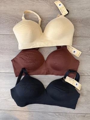BRAND NEW! 3 TrueKind Supportive Comfort Wireless Shaping Bras - Image 1 of 4