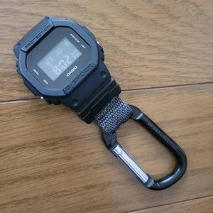 Casio G-Shock DW-5600BBN Black Carabiner Used Battery New, No Scratches - Picture 1 of 5