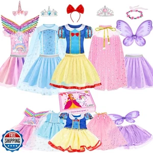 EULRGAUS Princess Dress Up, Toddler Dress Up with Princess Costumes and Toys, - Picture 1 of 5