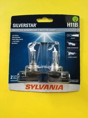 Sylvania Silverstar H11b 一对高性能车头灯 H11BST.BP2 /2 灯泡 — 第 1/4 张图片