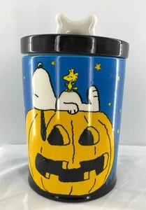 Peanuts Snoopy Woodstock Kürbis Halloween Keksdose - Hund Leckerli Kanister 9" - Bild 1 von 5