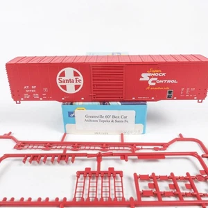 Con-Cor HO Santa Fe ATSF 60' Greenville Schiebetür Hi-Cube Kastenwagen Bausatz (B) - Bild 1 von 4