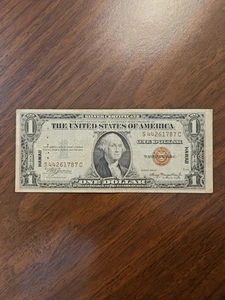 1935 A $1 Silver Certificate Note Hawaii Emergency Issue S44261787C - Picture 1 of 6