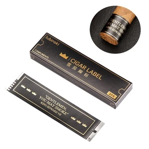 Lubinski Vintage Viaje Etiqueta Puros Accesorios Negro 20 Piezas por Caja Regalo - Imagen 1 de 6