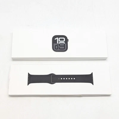 Apple Watch Series 10 46mm A2999 | Jet Black Aluminum w/ Sport Band | GPS ONLY