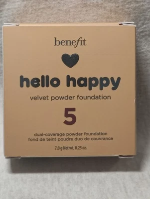 Benefit Cosmetics Hello Happy бархатная пудра основа оттенок 5 /0,25 унц  - Изображение 1 из 4