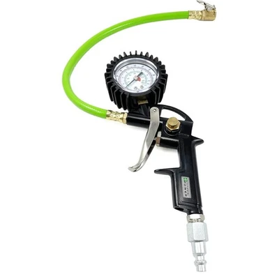 Pistol-Style All-in-One Tire Inflator with Gauge, Built-in Relief Valve - Image 1 of 4