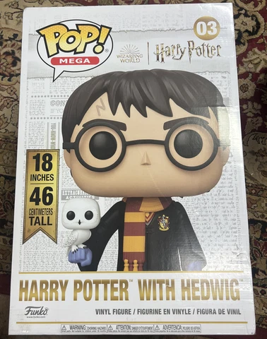 Funko Pop! 18 Inch Harry Potter with Hedwig Super Sized Pop! Vinyl Figure Cover