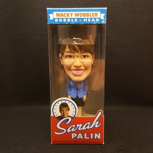 FUNKO SARAH PALIN 2008 VICE PRESIDENT BLUE SUIT WACKY WOBBLER BOBBLE HEAD - Picture 1 of 8