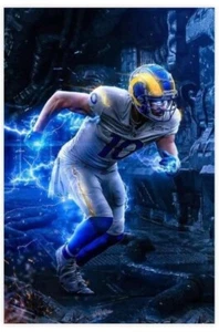 Quadro poster arte parete tela Cooper Ku Los Angeles Rams calcio 13”x18,5” - Foto 1 di 4