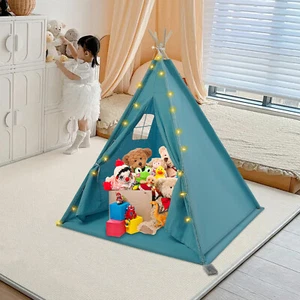 Children's Indoor Playhouse Play Tent With Light for 1-3 Kids Home Tent For Kids - Picture 1 of 19