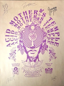 Acid Mothers Temple 75 limited Ed. Tour Poster Signed by the Band! 24"x18" RARE - Picture 1 of 3