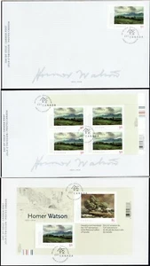 2005 / Canadian Artist Homer Watson - 3 covers OFDC's #2109 + #2110 s/s - Picture 1 of 4