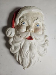 Molde soplado unión cabeza figurativa colgante de Papá Noel vintage adorno de Navidad - Imagen 1 de 6