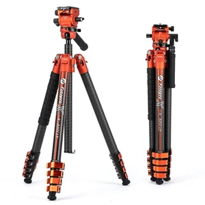 Fotopro Travel Compact Tripod X-Airfly Video Carbon Fiber Fluid Head for Camera - Picture 1 of 7
