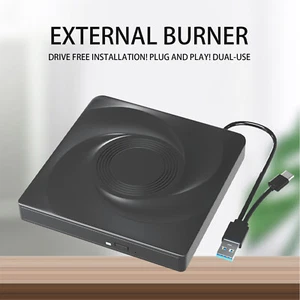 External Blu ray Drive, CD/DVD Drive for Laptop PC, Bluray Player Burner USB 3h9 - Afbeelding 1 van 10